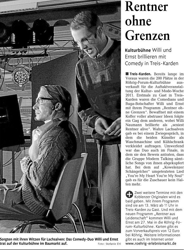 Willi Ernst Rentner ohne Grenzen